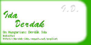 ida derdak business card