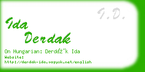 ida derdak business card